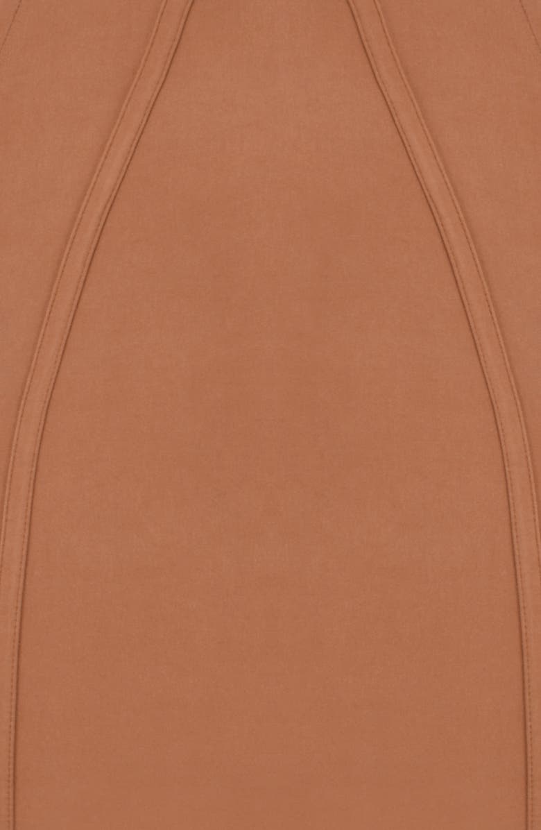 Mistress Rocks Flared Long Sleeve Corset Minidress, Alternate, color, Walnut