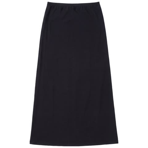 Malta Elastic Waist Straight Long Skirt