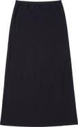 Monte Carlo Malta Elastic Waist Straight Long Skirt