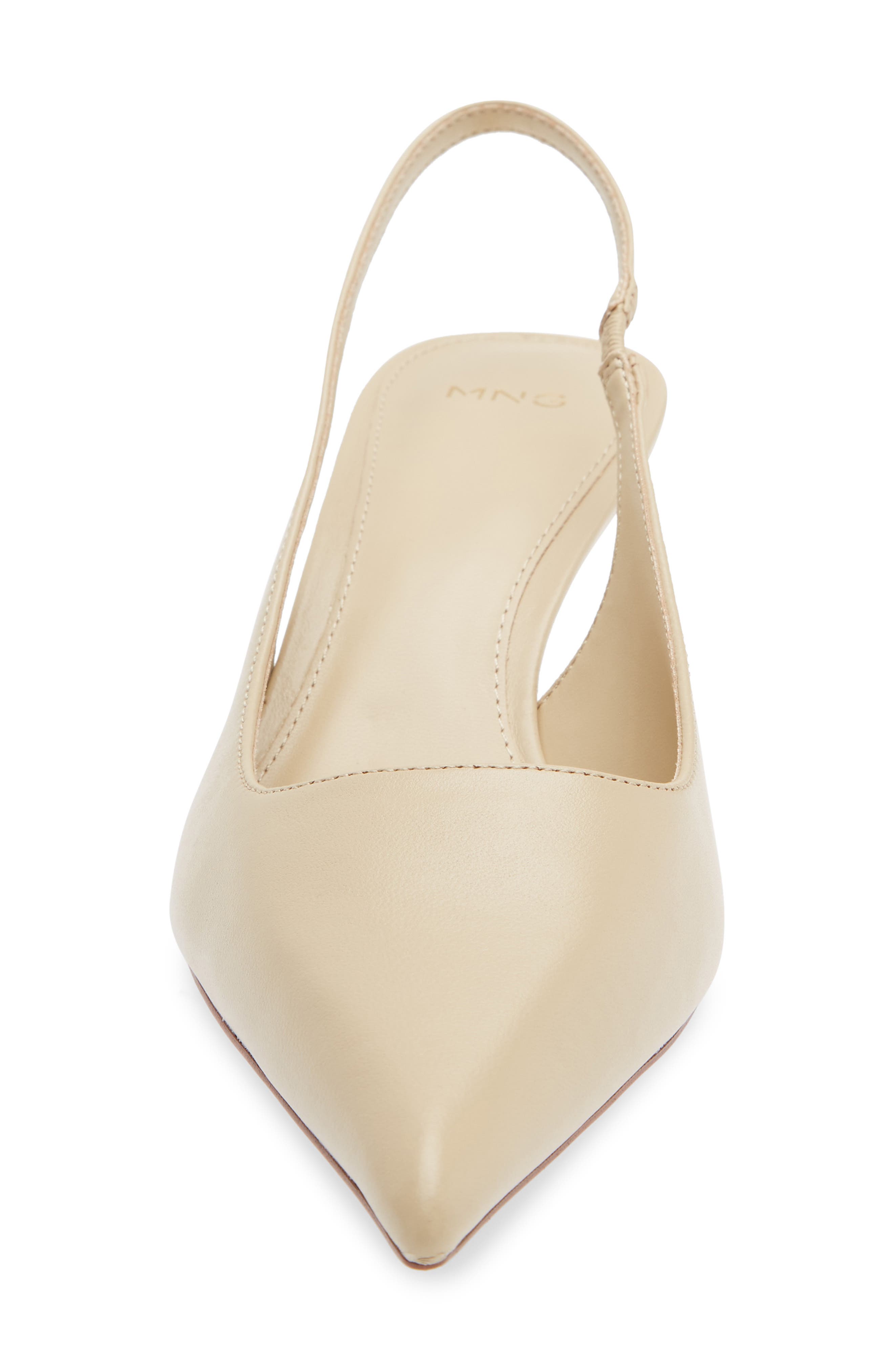 Tom Slingback Pointed Toe Pump, Alternate, color, ECRU