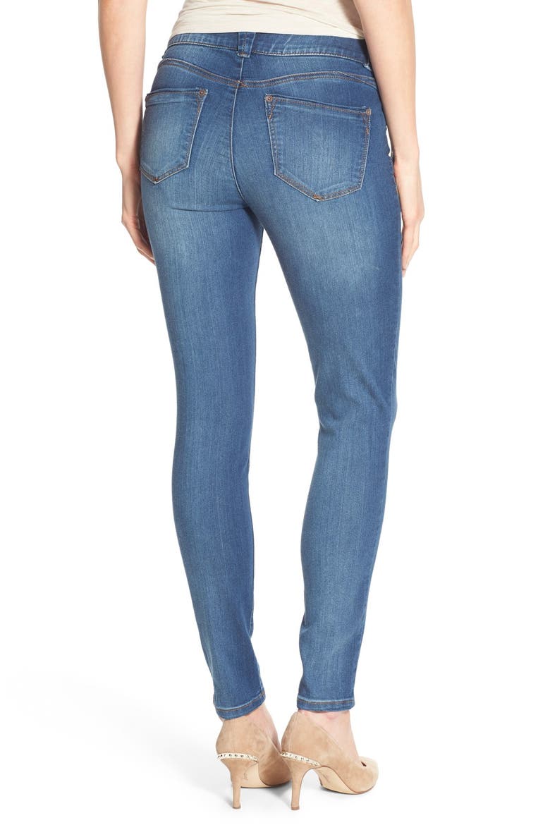 Ab-Solution Stretch Skinny Jeans (Nordstrom Exclusive), Alternate, color, BLUE