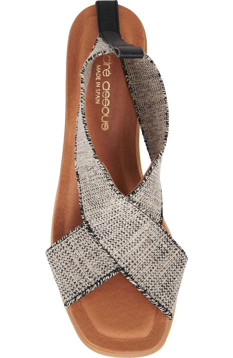 André Assous Naira Featherweights<sup>™</sup> Sandal, Alternate, color, Black/ Beige