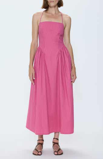 Sadee Stripe Crossback Midi Dress