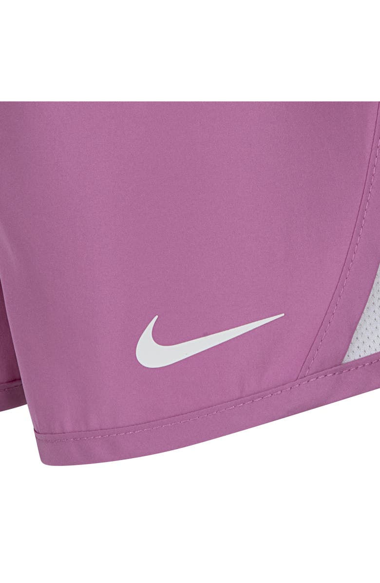 Nike Kids' Flutter Sleeve Graphic T-Shirt & Shorts Set, Alternate, color, Magic Flamingo