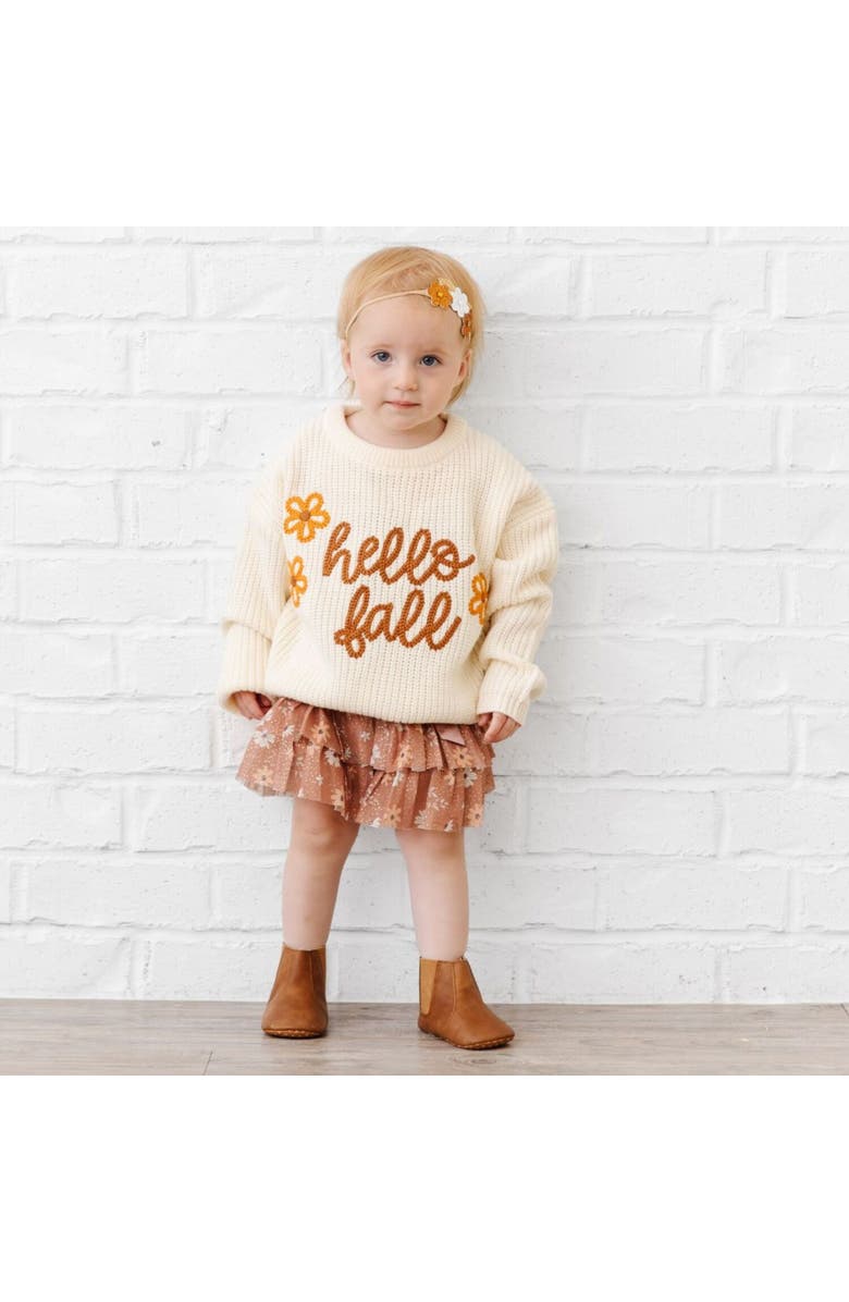 Sweet Wink Hello Fall Knit Sweater, Alternate, color, Natural