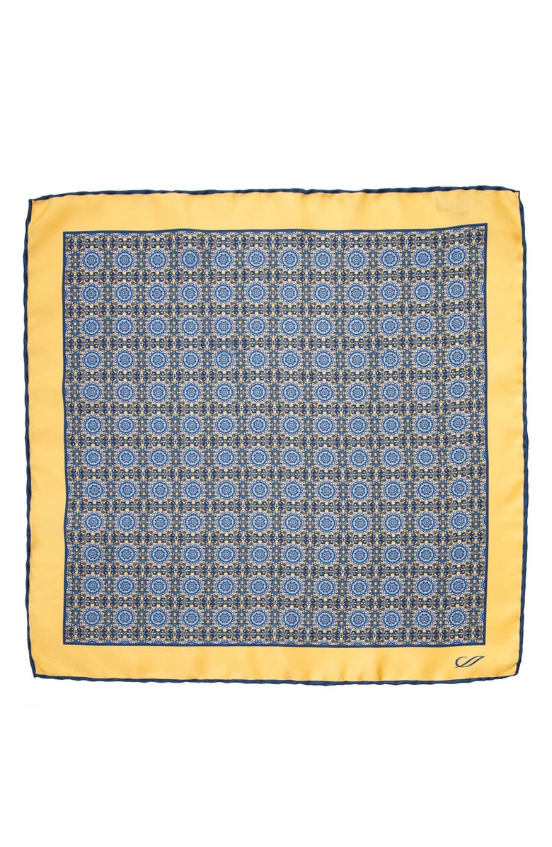 Elizabetta Fiastra - Silk Pocket Square for Men, Main, color, 