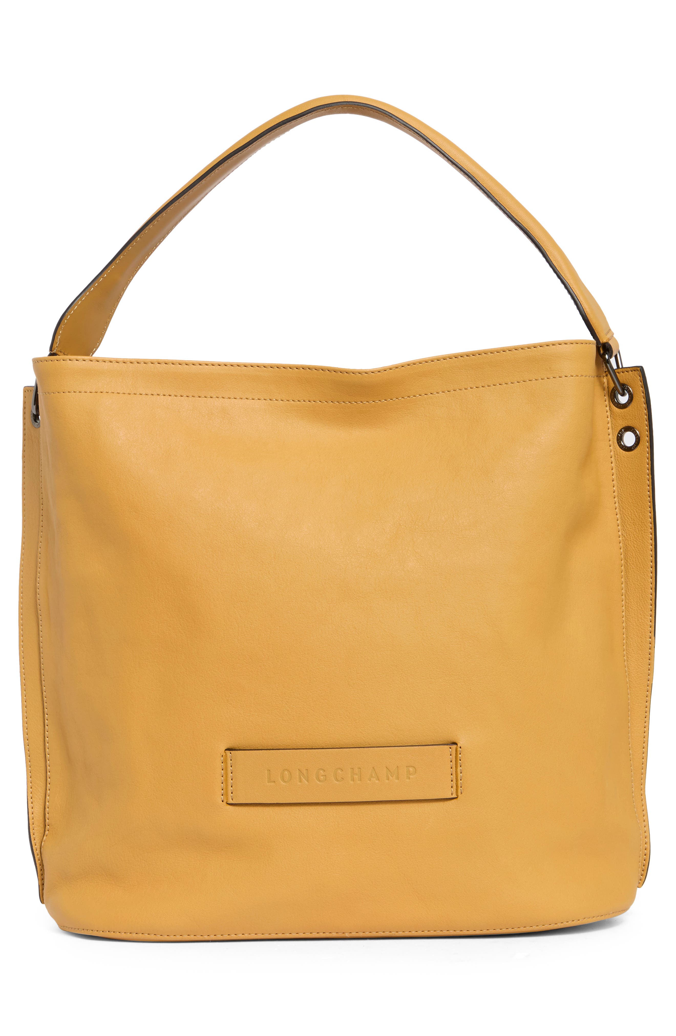 Longchamp Zip Hobo Bag, Alternate, color, Fawn
