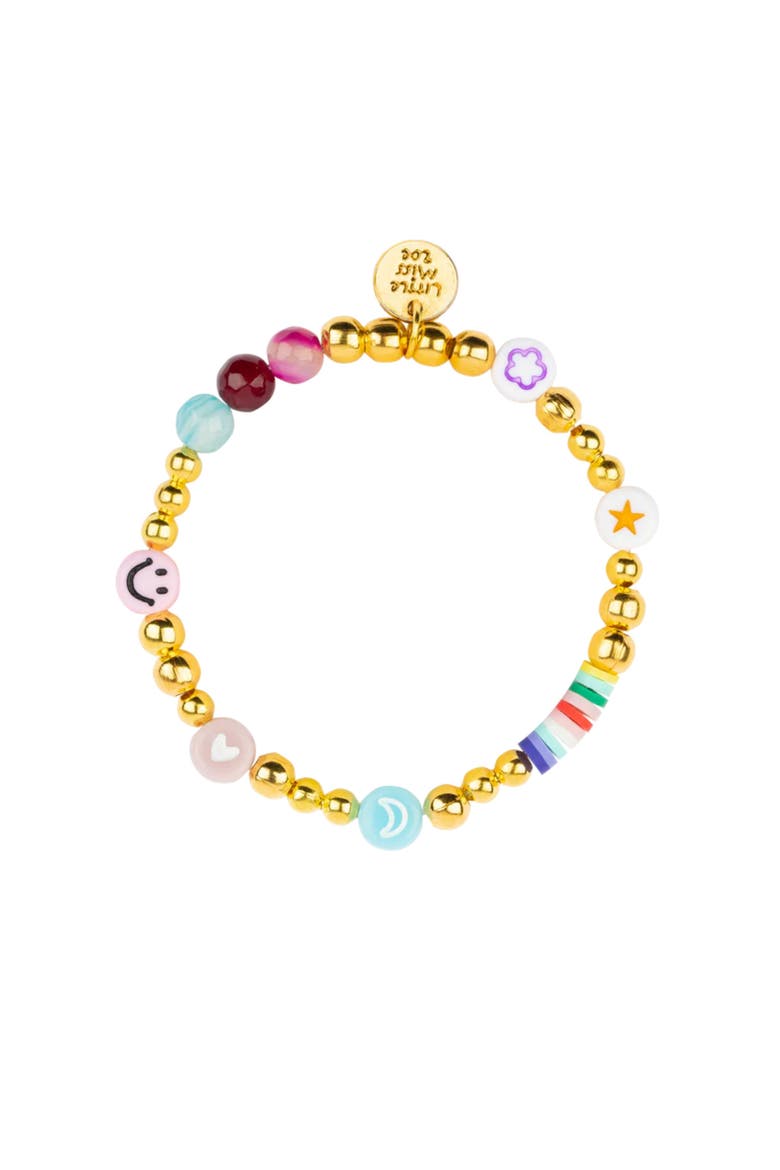 Multi Texture and Delicate Gold Bracelet Set, Alternate, color, Gold