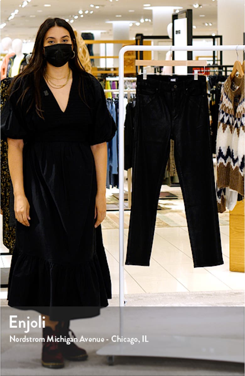 Coated High Waist Straight Leg Jeans, sales video thumbnail