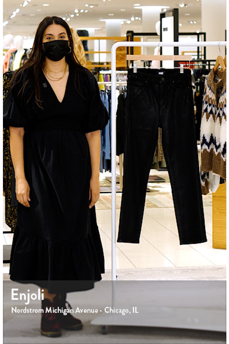 Coated High Waist Straight Leg Jeans video