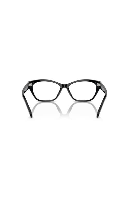 Ralph 53mm Rectangle Optical Glasses In Black