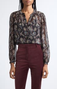 Veronica Beard Ashlynn Silk Top