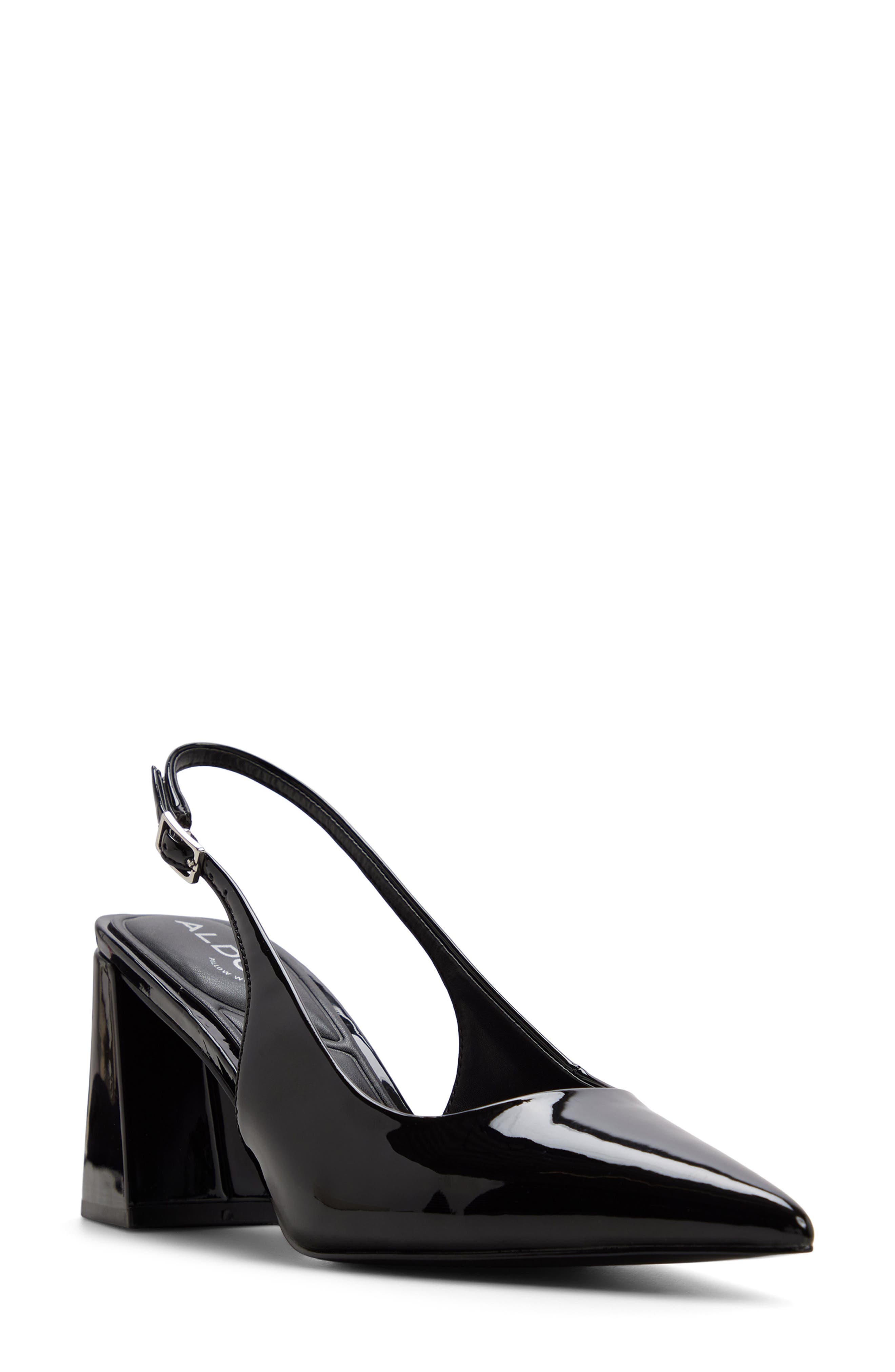Jannette Slingback Pointed Toe Pump, Main, color, BLACK