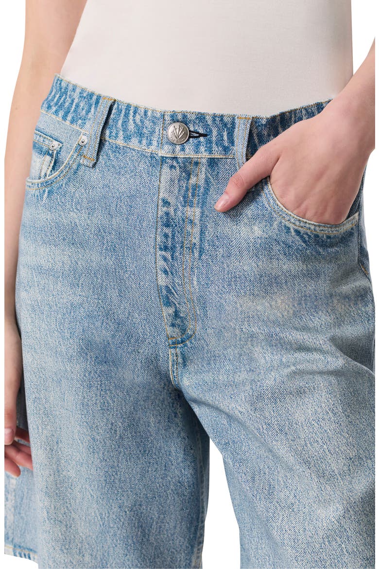 rb Miramar McKenna Trompe l'Oeil Faux Denim Shorts, Alternate, color, SEASIDE