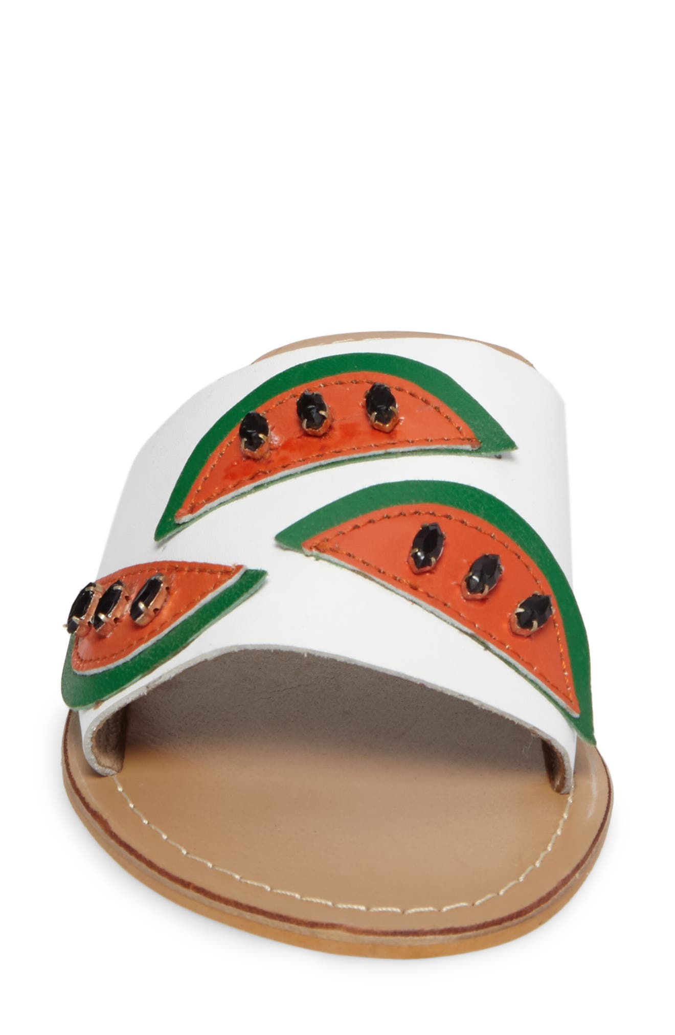 Topshop Happy Fruity Slide Sandal, Alternate, color, 