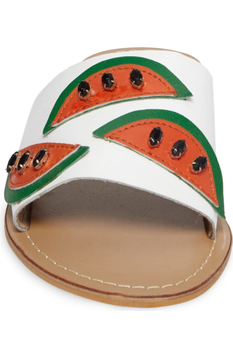 Topshop Happy Fruity Slide Sandal, Alternate, color,