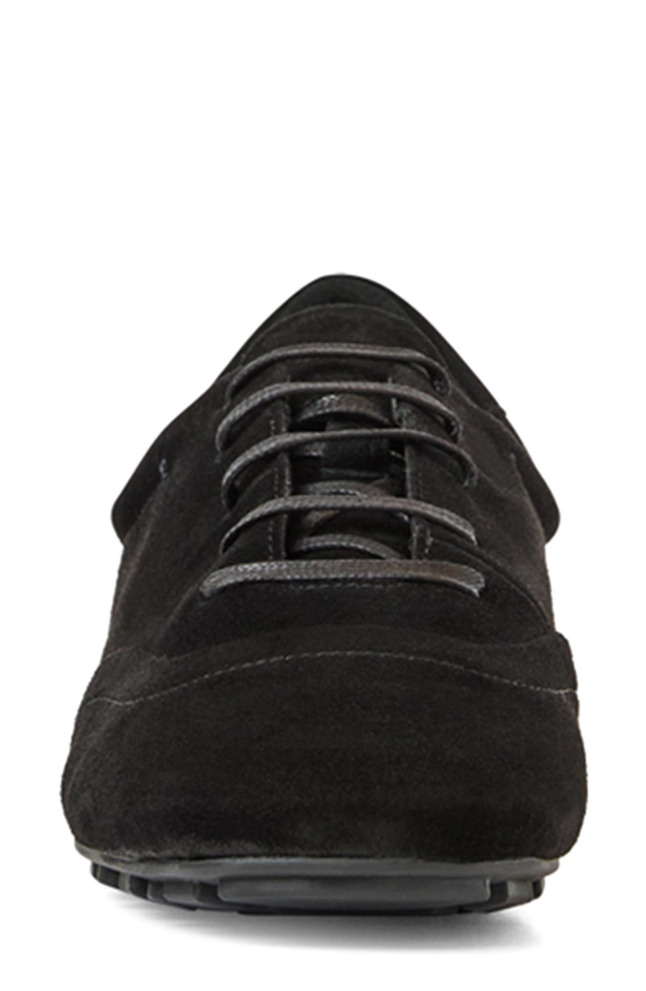 Aquatalia Qrystal Weatherproof Sneaker, Alternate, color, Black Suede