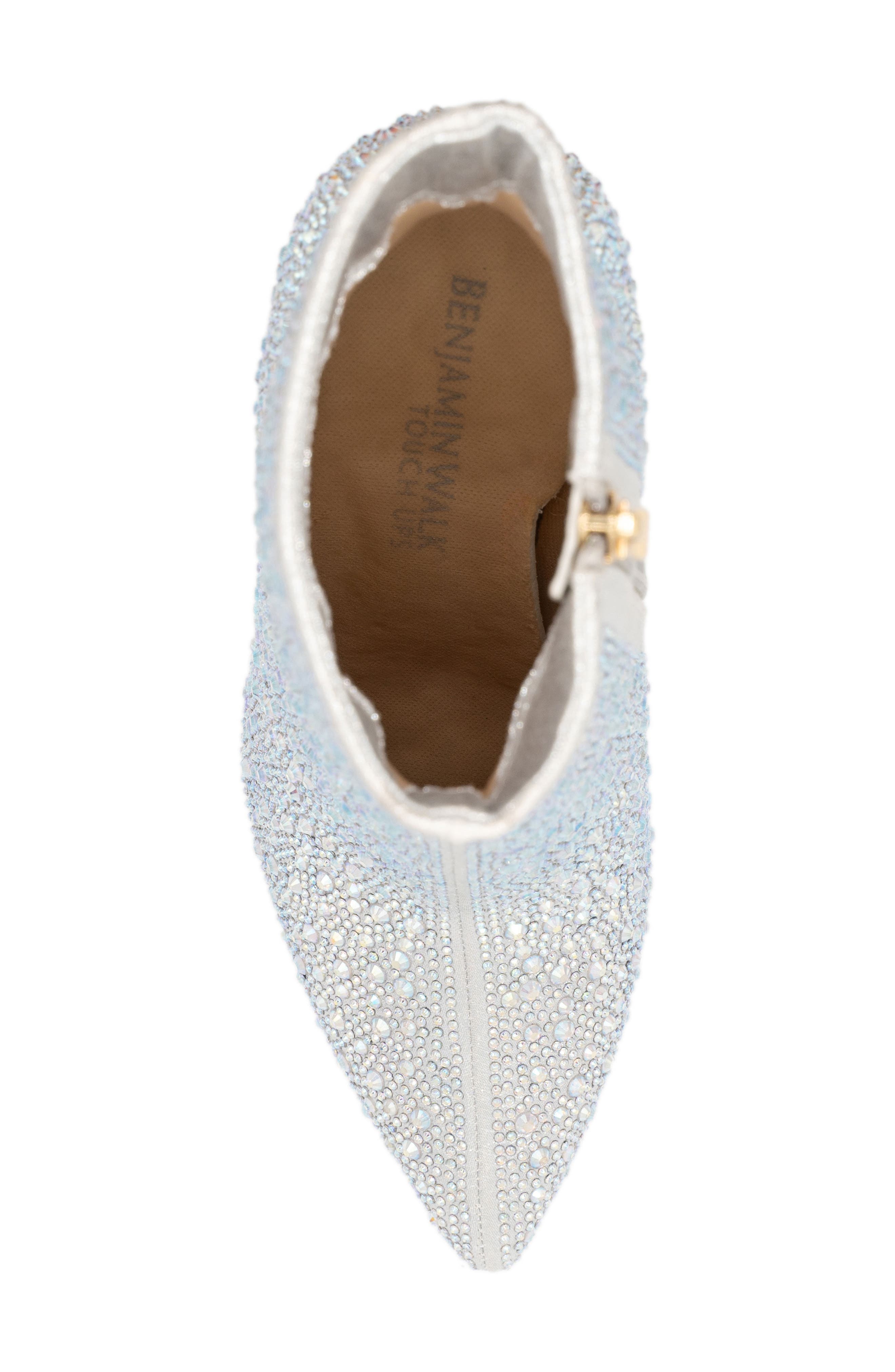 Touch Ups Silver Block Heel Bootie, Alternate, color, Luca