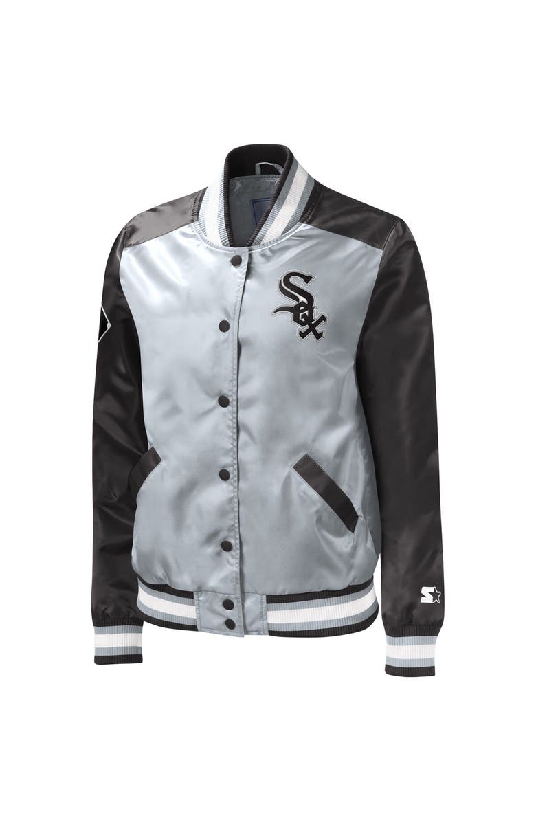STARTER Women's Starter Silver Chicago White Sox The Legend Full-Snap Jacket, Alternate, color, Silver