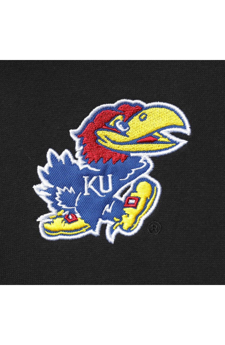 COLOSSEUM Men's Colosseum Black Kansas Jayhawks Tortugas Logo Quarter-Zip Jacket, Alternate, color, Black