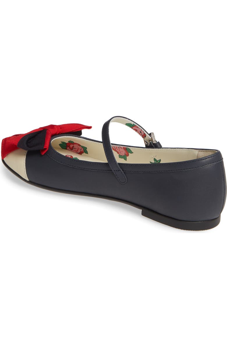 Gucci Web Bow Mary Jane Flat, Alternate, color,