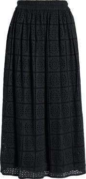 Rails Dax Cotton Eyelet Midi Skirt