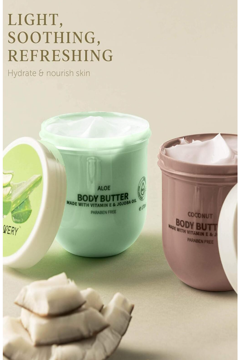 Whipped Body Butter 6-Piece Set, Alternate, color, White / Gold