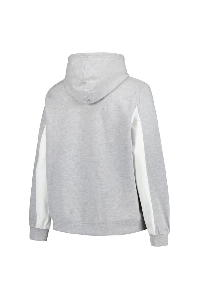 Women's Profile Heather Gray San Diego Padres Plus Size Pullover Hoodie, Alternate, color, Heather Gray