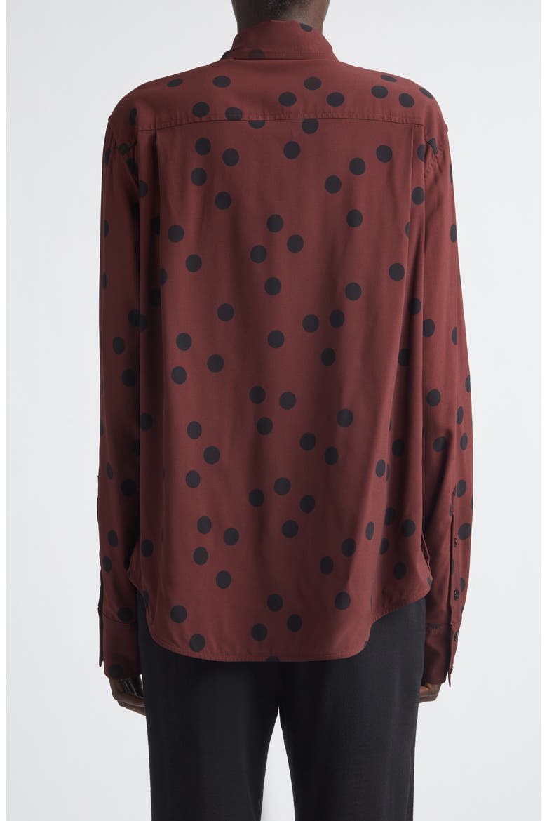 Paz Dot Print Button-Up Shirt, Alternate, color, ESPRESSO MULTI