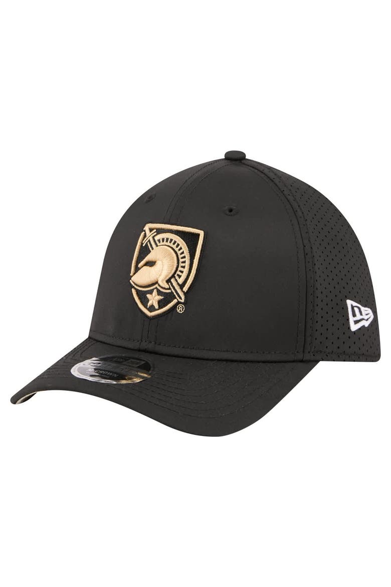 Men's New Era  Black Army Black Knights 39THIRTY M-Crown Flex Fit Hat, Alternate, color, Black