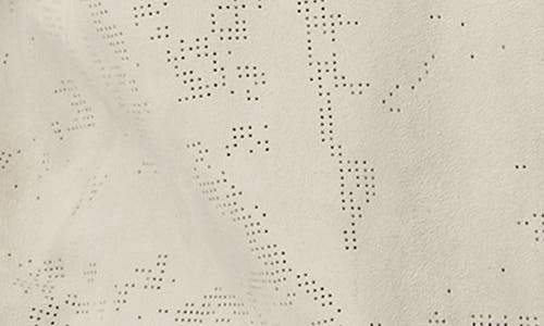 John Varvatos Wade Suede Perforated Short Sleeve Shirt In Chalk
