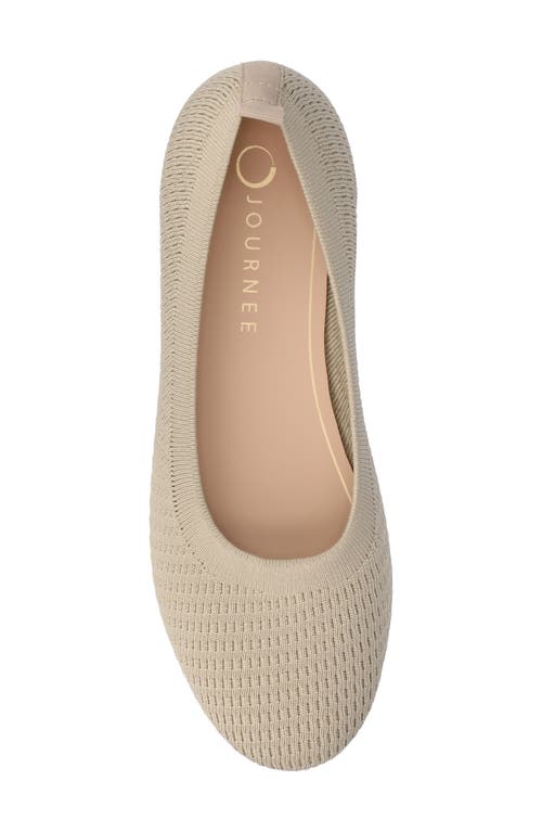 Shop Journee Collection Tru Comfort Foam Maryann Flat In Taupe