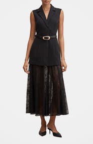Ever New Shanae Belted Lace Maxi Dress
