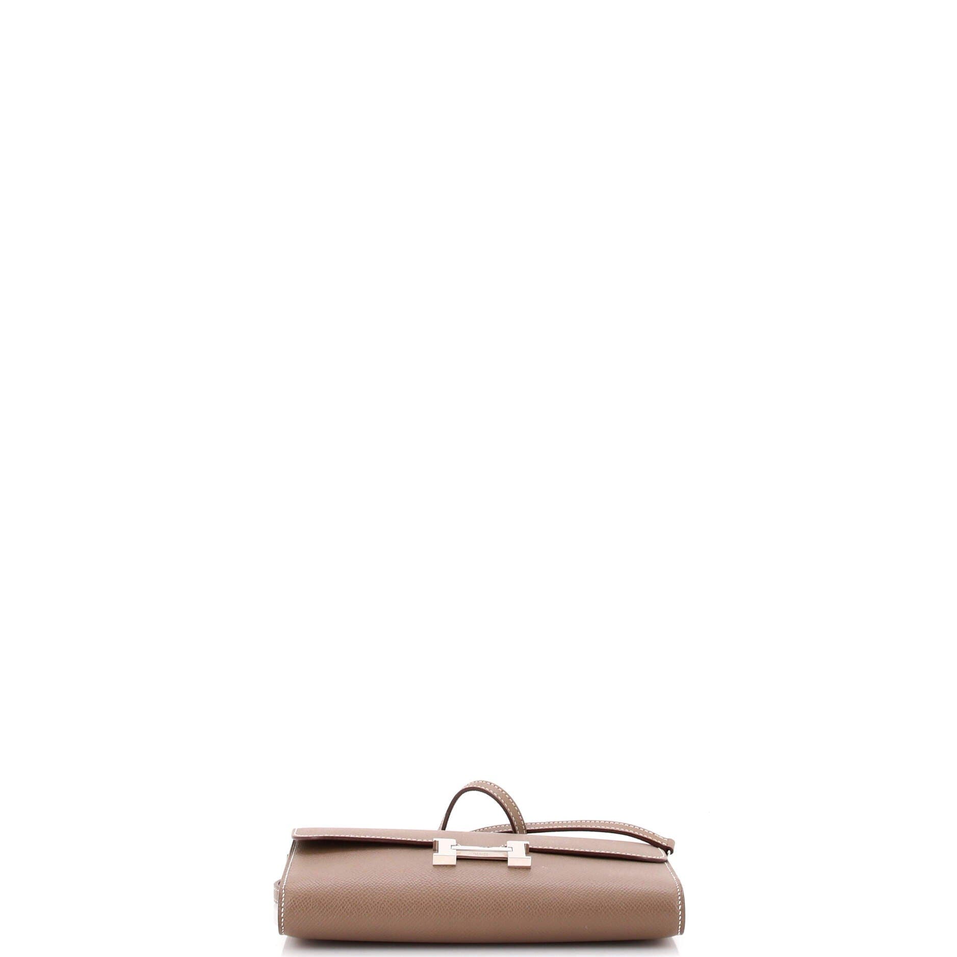 Pre-Owned Hermes Constance To Go Wallet Epsom, Alternate, color, Etoupe