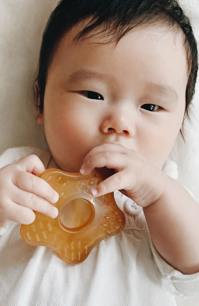 Natursutten Teether Toy, Alternate, color, Natural Rubber Brown