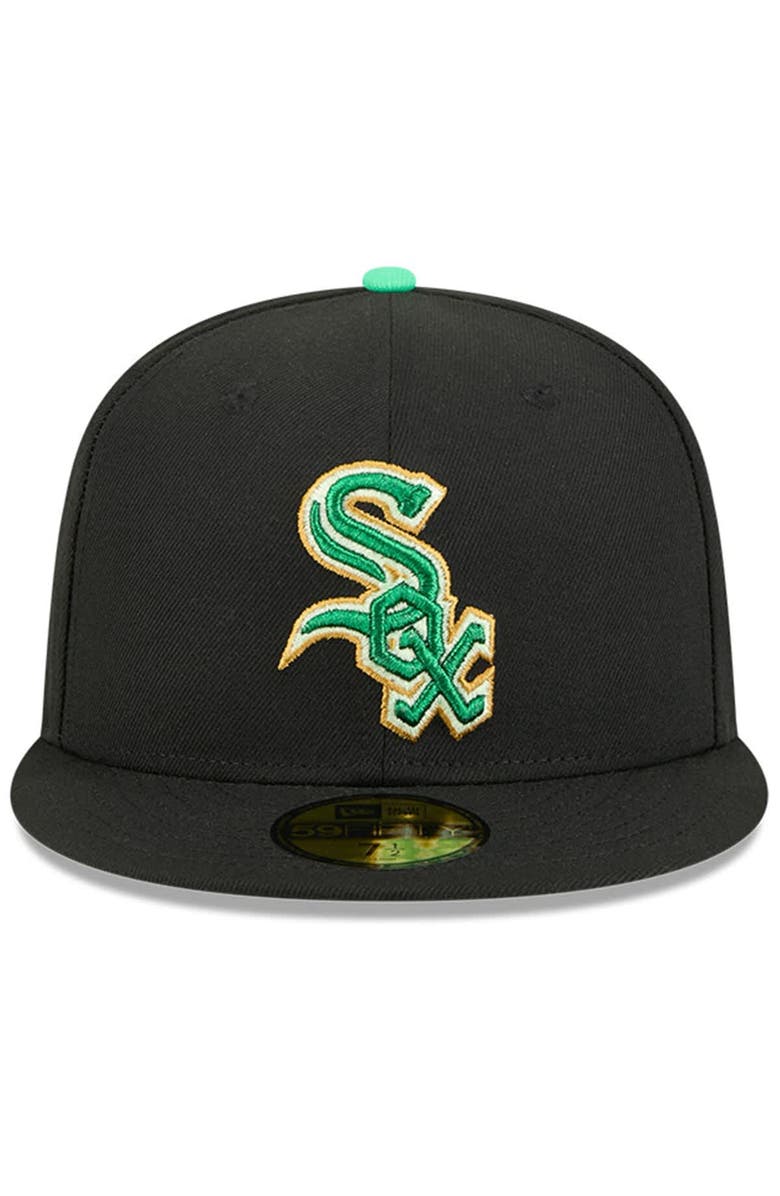 New Era Men's New Era  Black Chicago White Sox 2026 St. Patrick's Day 59FIFTY Fitted Hat, Alternate, color, Black