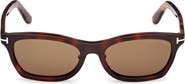 TOM FORD 53mm Rectangular Sunglasses