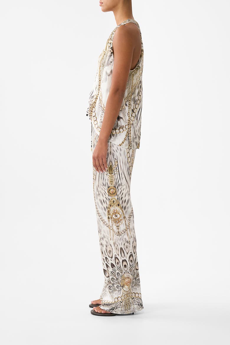 Bias Cut Drawstring Pant, Alternate, color, Lady Lionheart