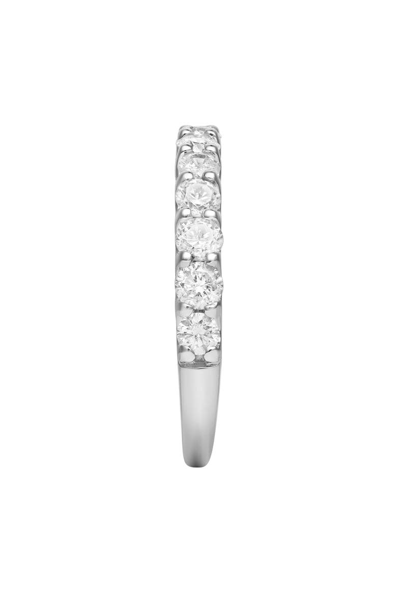 Aria 14K Gold Round Diamond Studded Half Eternity Band Ring - 1 ct, Alternate, color, 14K White Gold