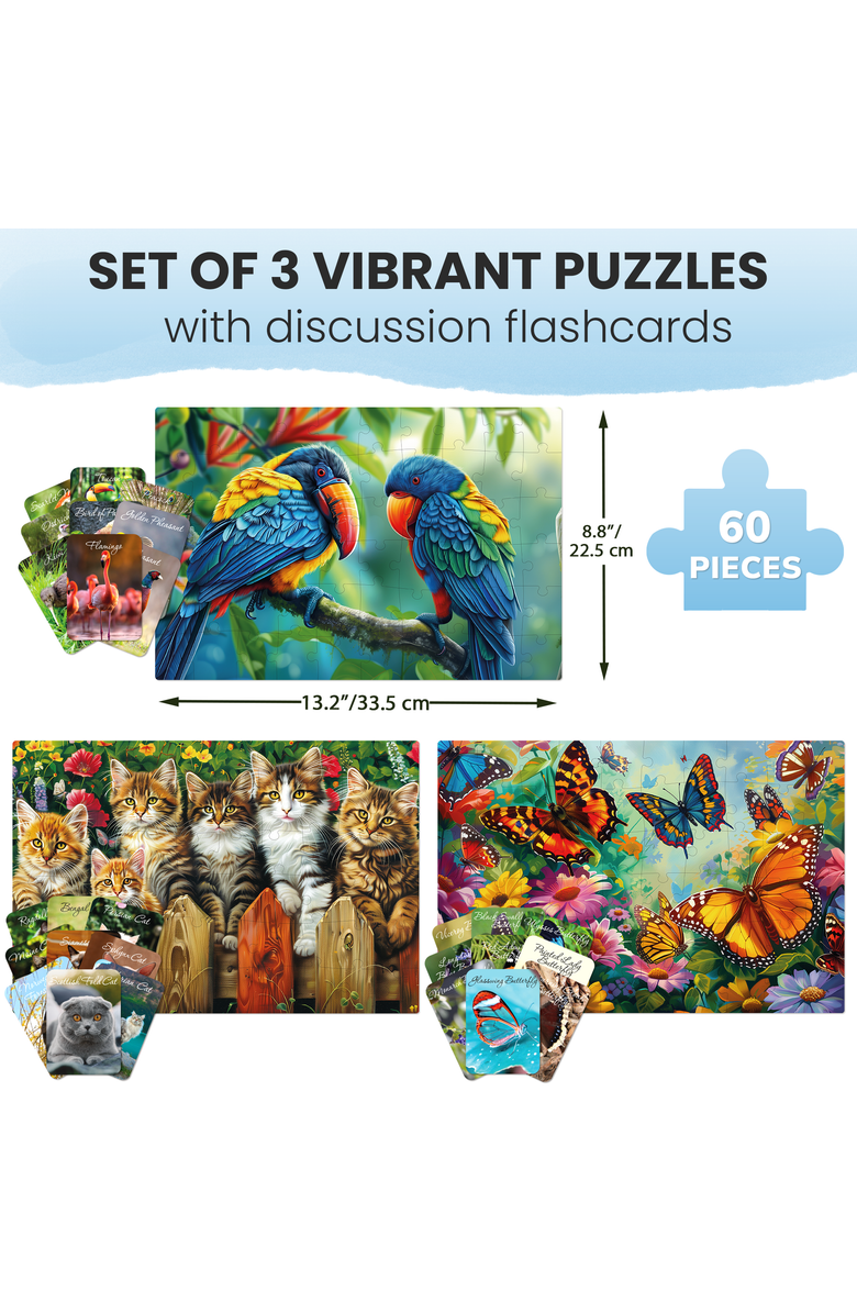 Quokka 60 Piece Large Piece Jigsaw Puzzles for Seniors - Dementia Puzzle Set, Alternate, color, Nature