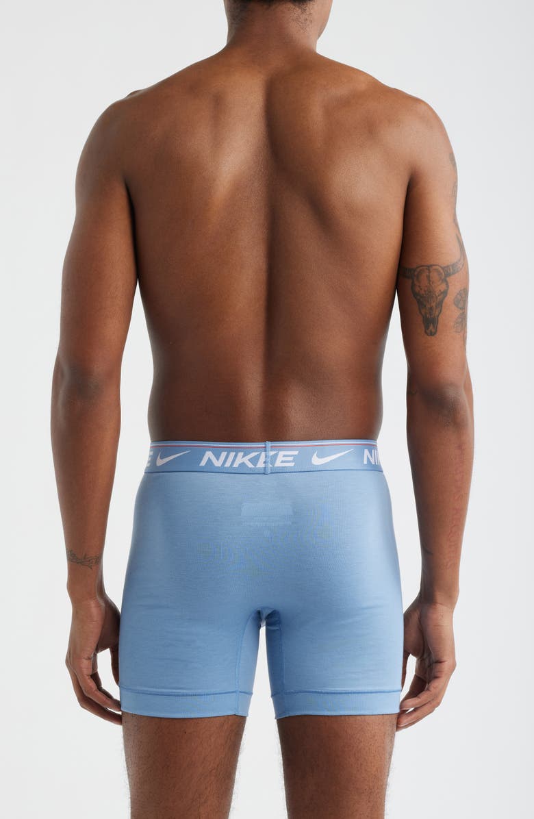 Nike Dri-FIT Ultra Comfort 3-Pack Boxer Briefs, Alternate, color, Blue Assorted