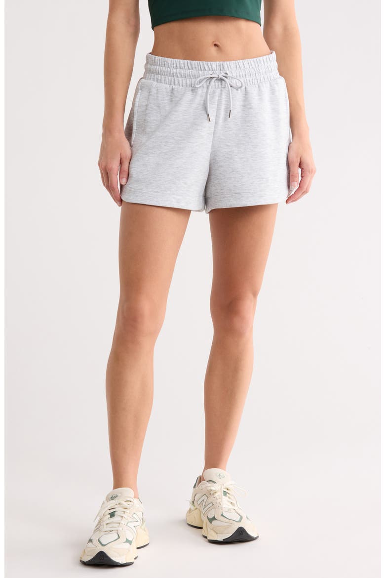 Monaco Scuba Shorts, Main, color, HEATHER GREY