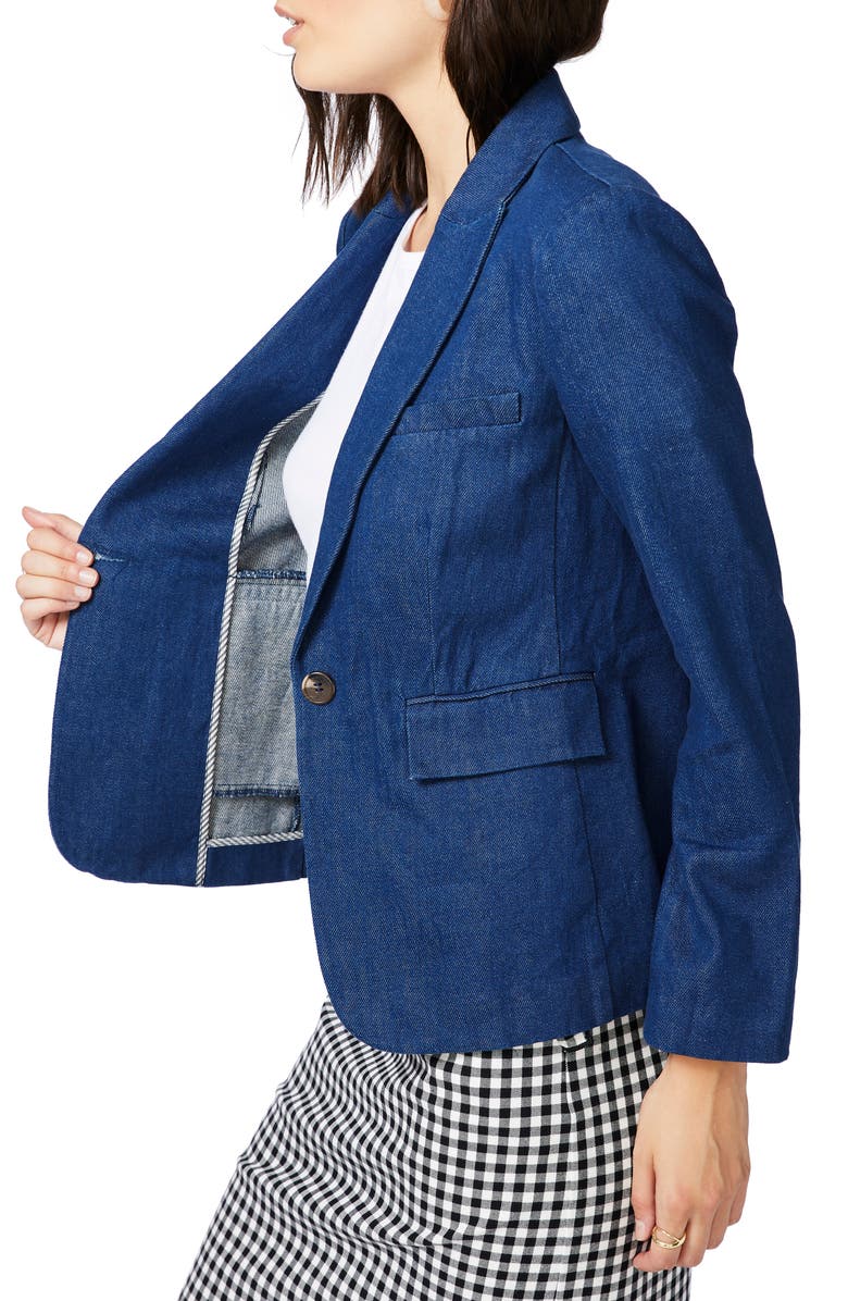 Court & Rowe Single Button Twill Blazer, Alternate, color, Firenze Wash