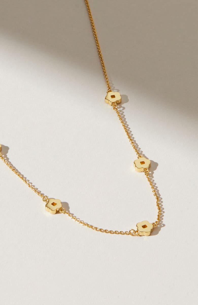 Ana Luisa Flower Station Necklace - Rowena Necklace, Alternate, color, Gold