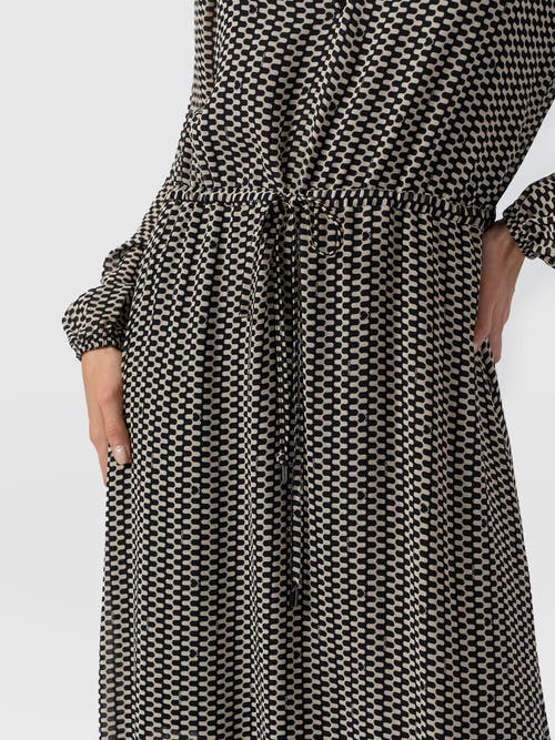 Saint + Sofia Evelyn High Low Dress In Gray