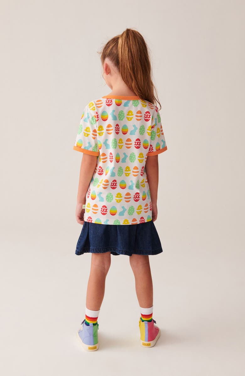 Little Bird Kids' Super Eggcited Cotton Graphic T-Shirt, Alternate, color, White Multi