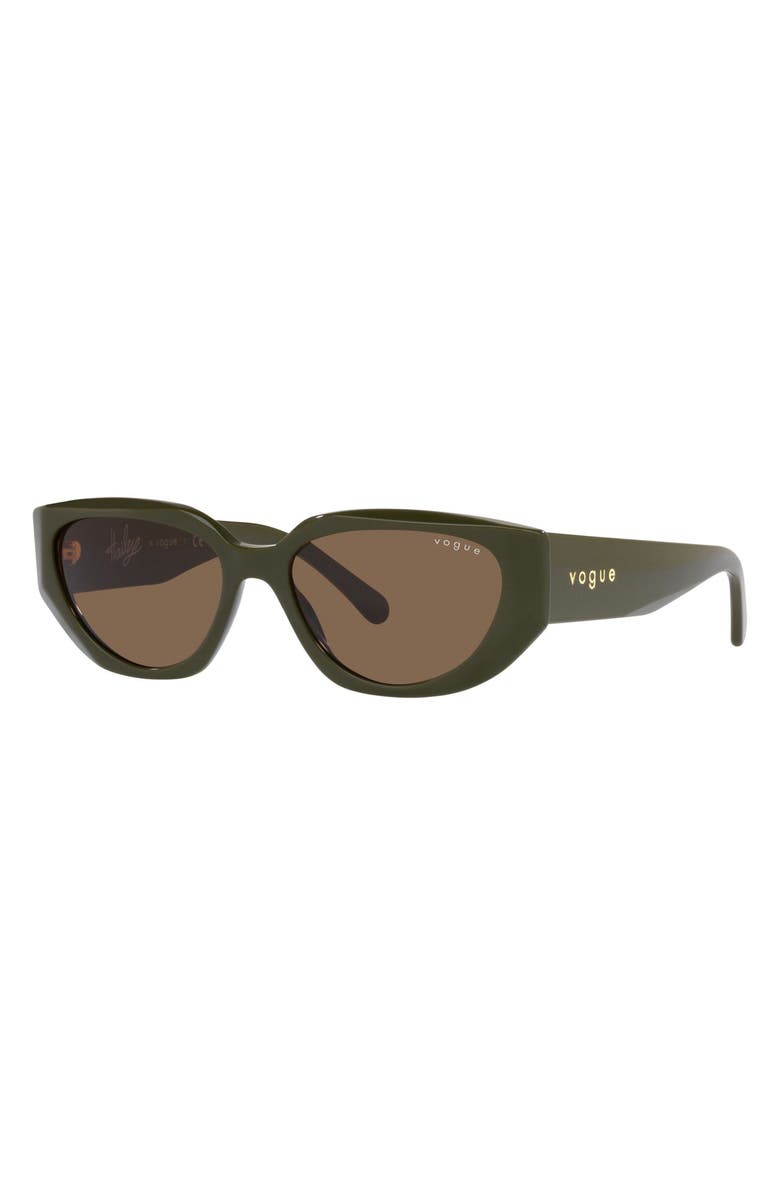 VOGUE 52mm Oval Sunglasses, Alternate, color,