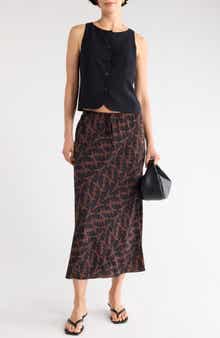 NORDSTROM RACK Drawstring Maxi Skirt