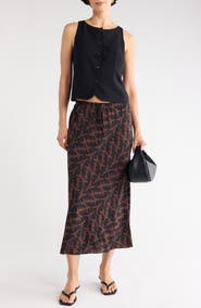 NORDSTROM RACK Drawstring Maxi Skirt