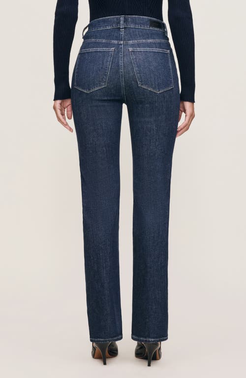 Dl1961 Halle Straight High Rise Instasculpt Jeans In Crescent Harbor In Blue